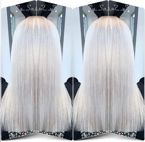 cheveux blanc polaire